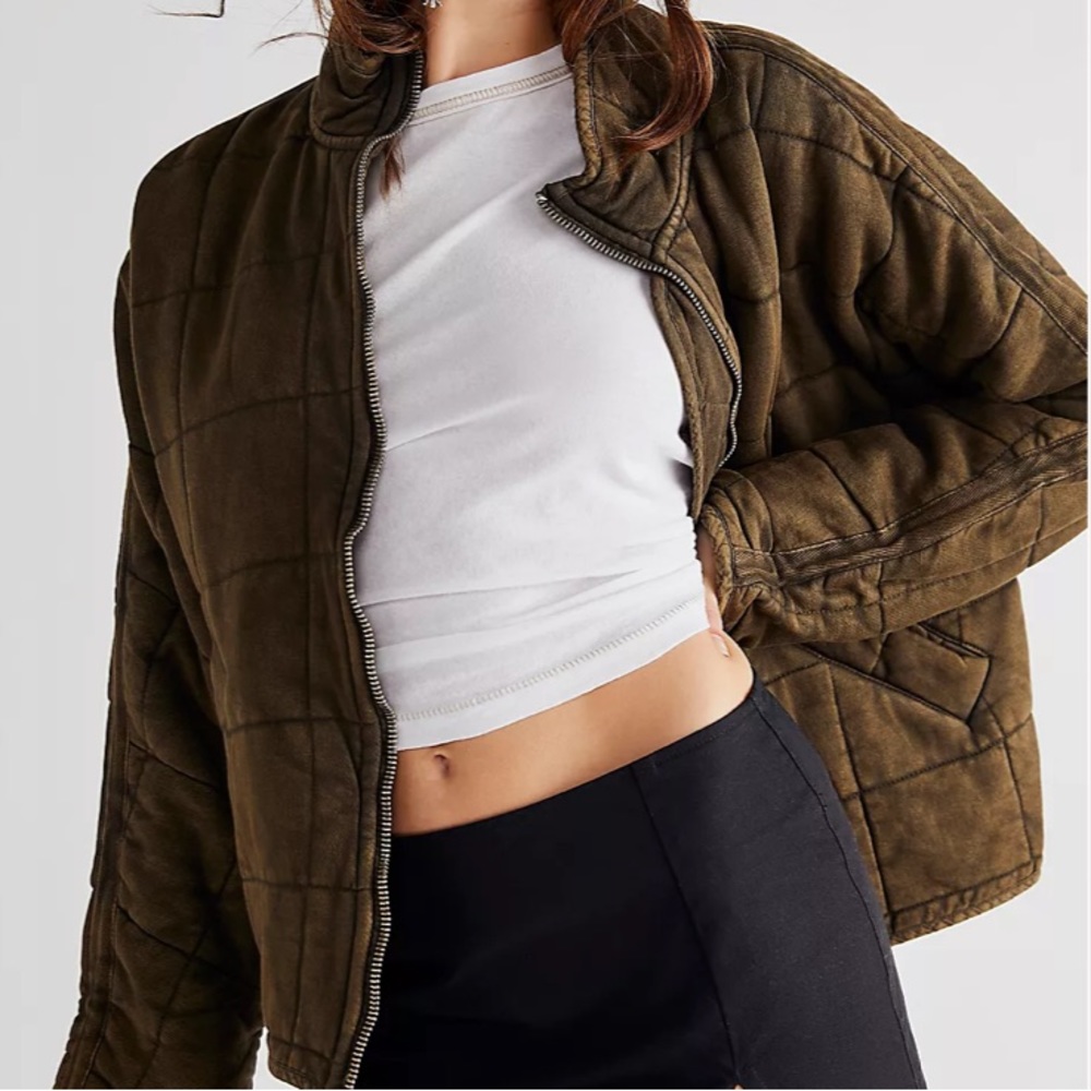 FREE PEOPLE QUILTED DOLMAN JACKET